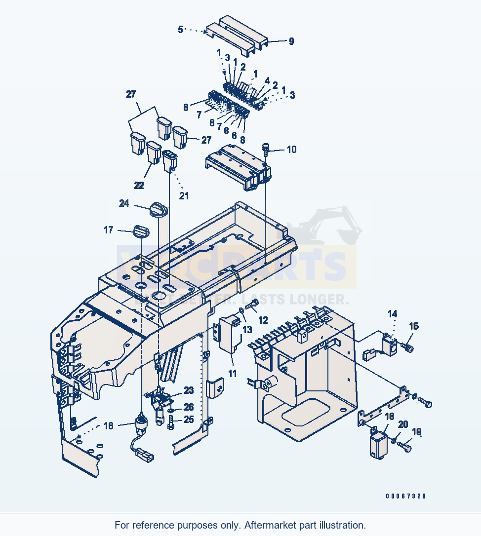 Komatsu WA200-6 Loader Contorol (Electrical Parts) parts diagram