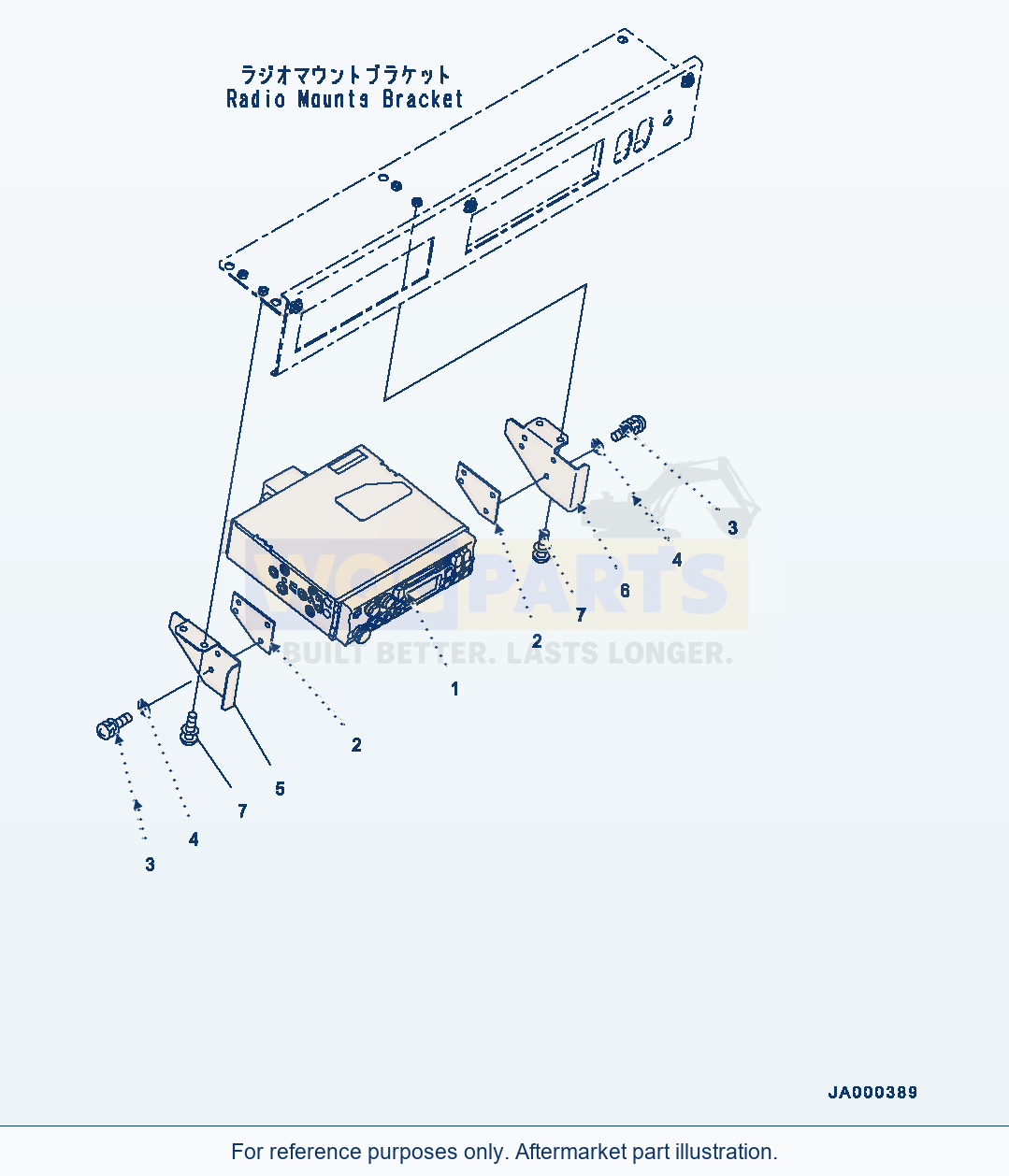 Komatsu WA200-6 Radio (#C10001-) parts diagram
