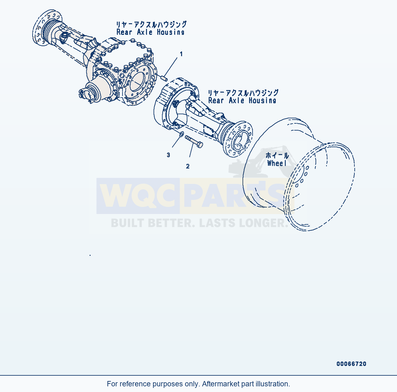 Komatsu WA200-6 Rear Axle Related Parts (#C10001-) parts diagram