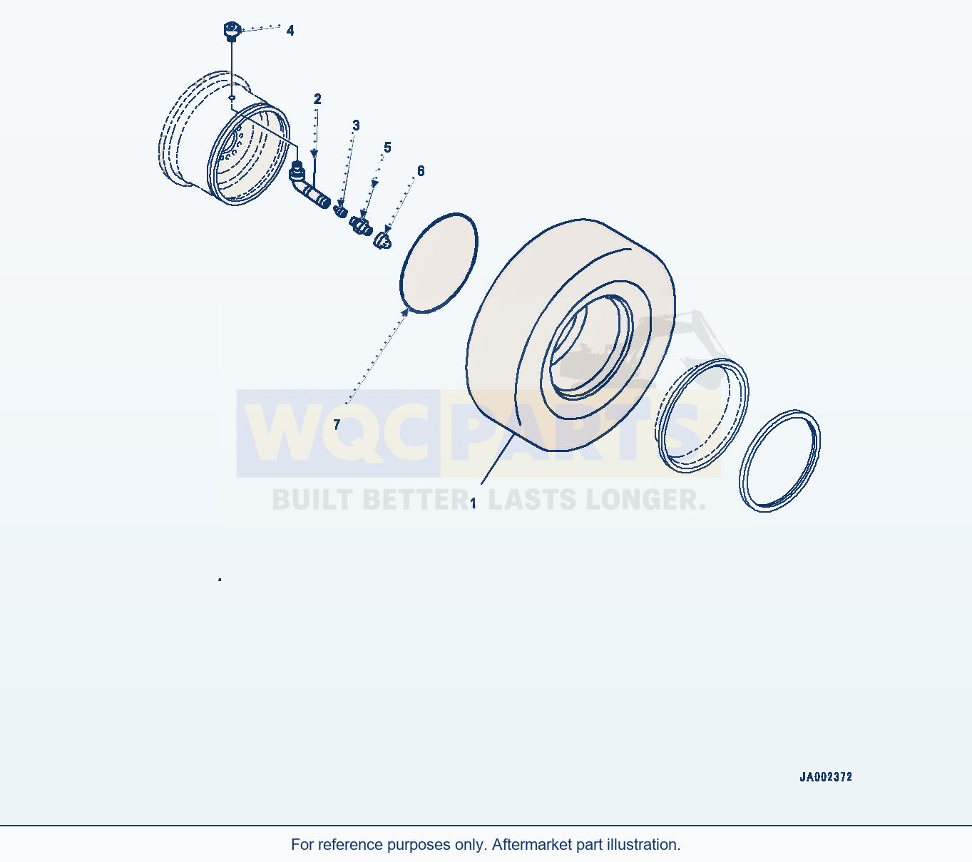 Komatsu WA200-6 Tire, 20.5-R25-L3 (#C10001-) parts diagram