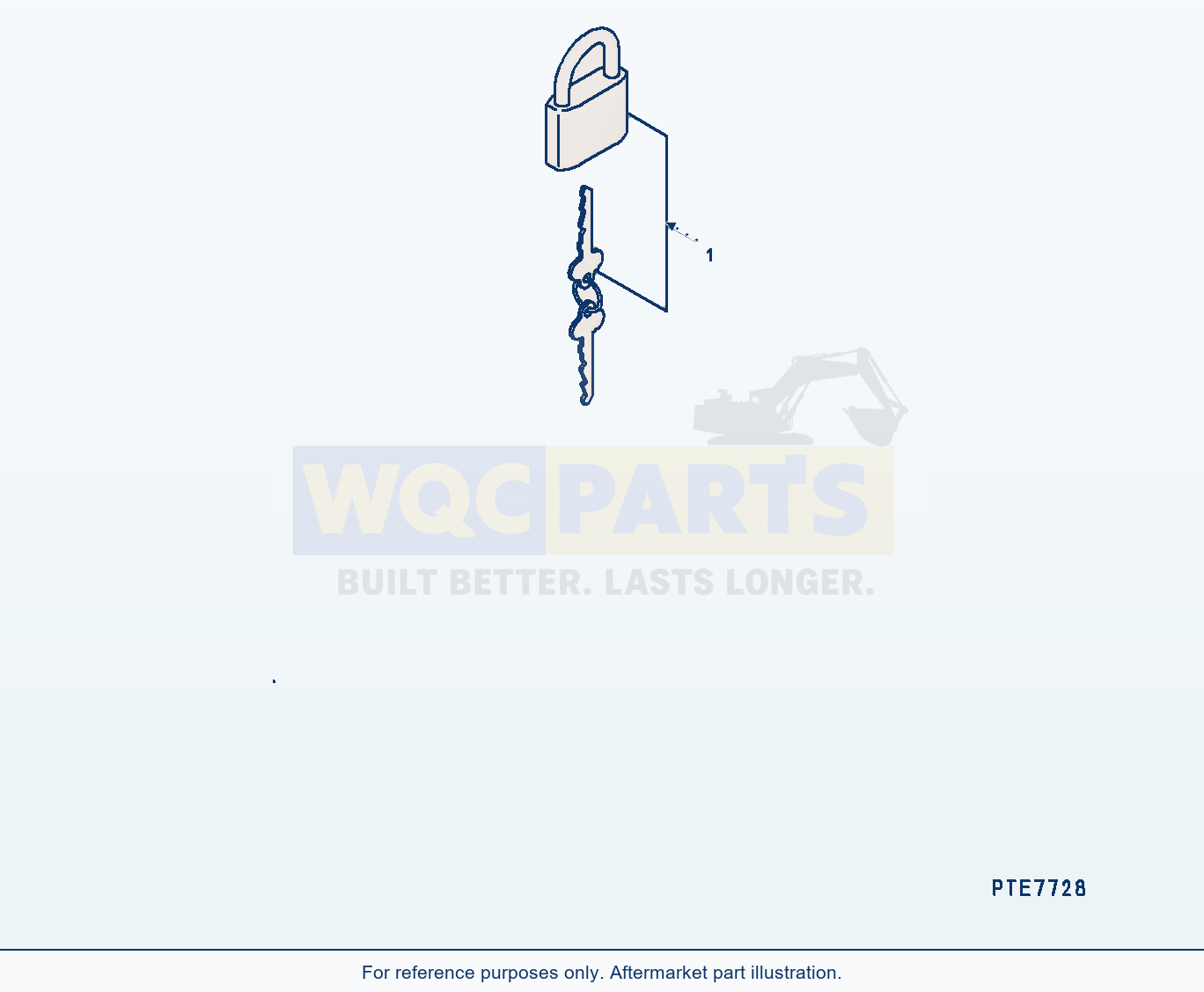 Komatsu WA200-7 Padlock (#80001-) parts diagram