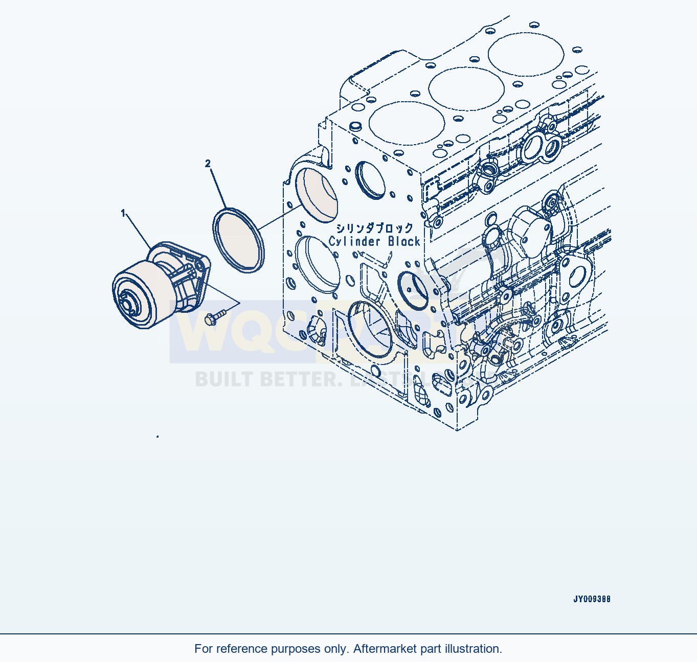Komatsu WA200-7 Water Pump (#26606209-) parts diagram