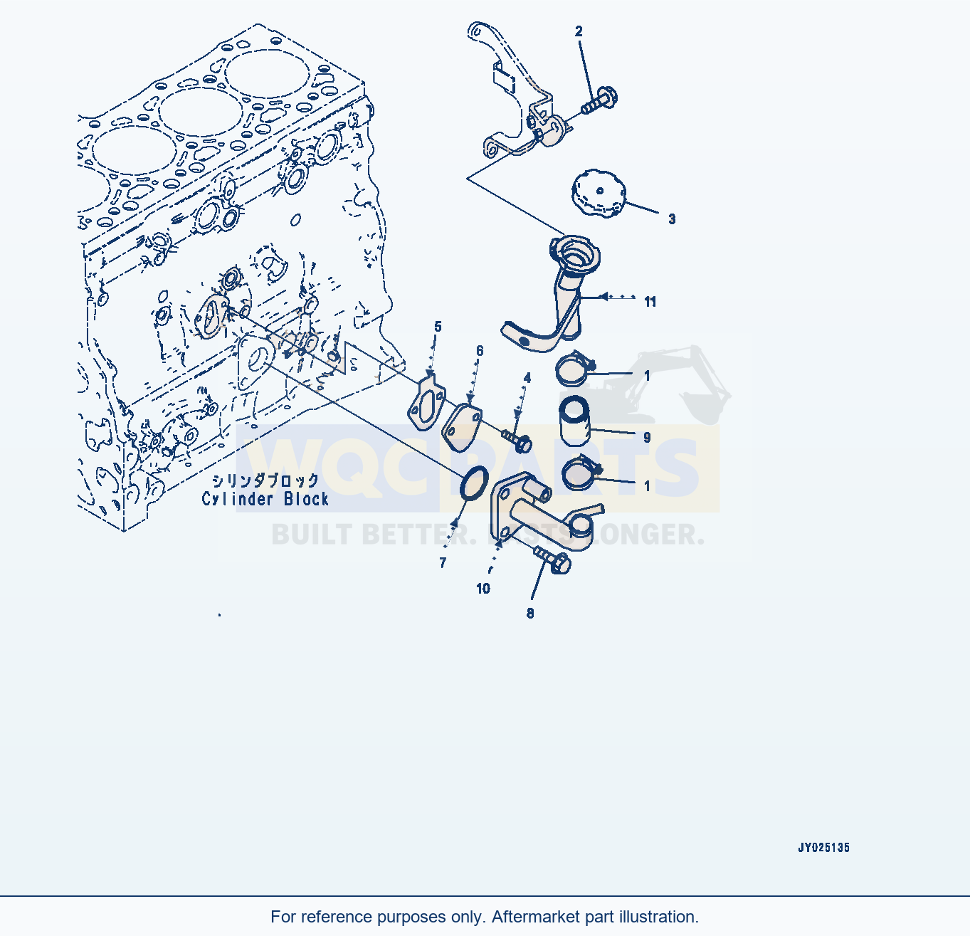 Komatsu WA200-7 Engine Oil Filler (#26606209-) (Aob10-001001) parts diagram