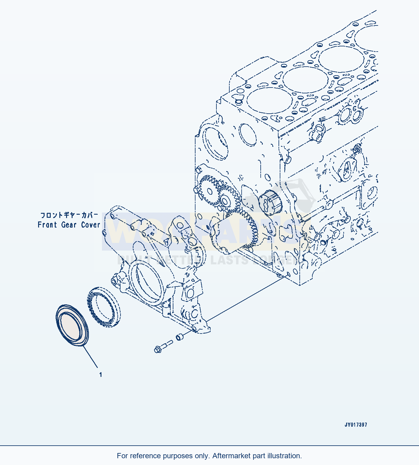 Komatsu WA200-7 Dust Seal (#26606209-) (Asr00-001001) parts diagram
