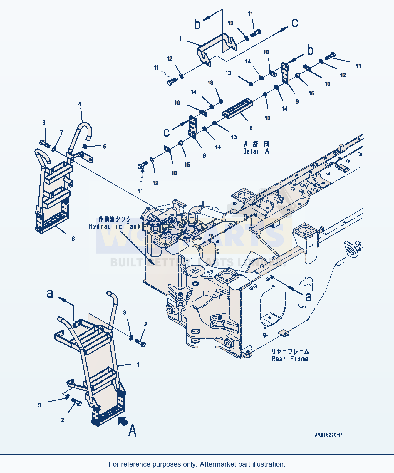 Komatsu WA200-7 Ladder (#80001-) parts diagram