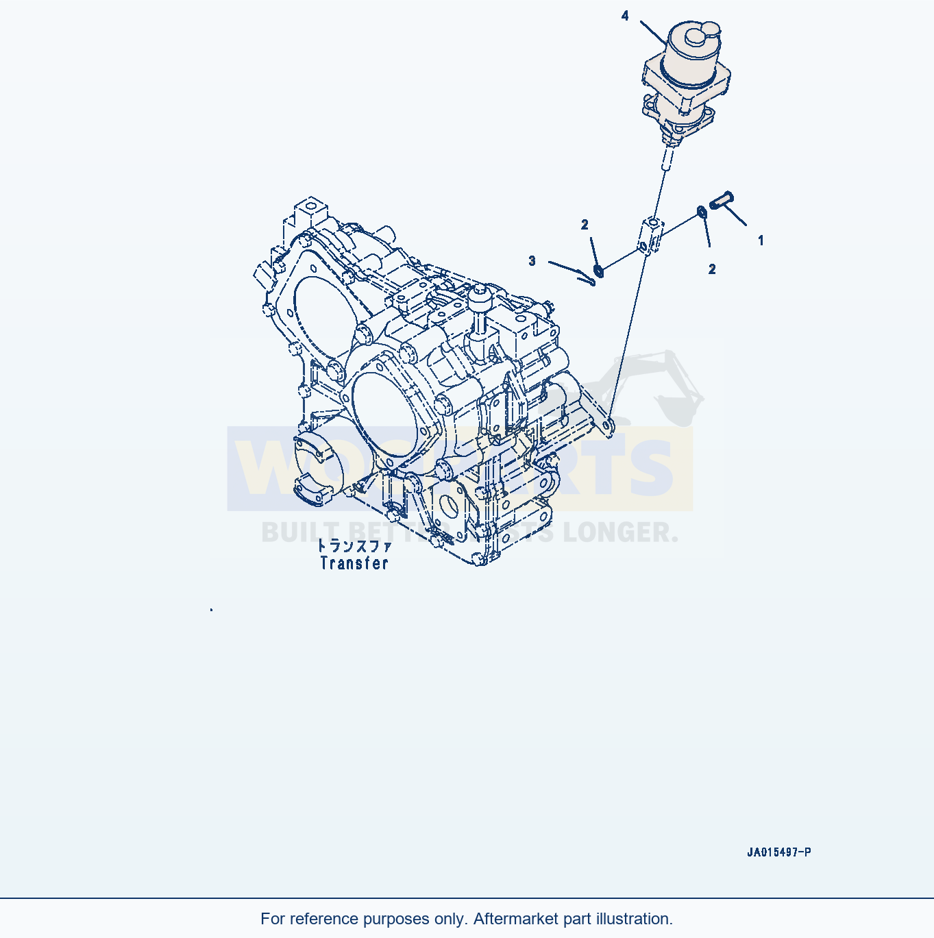 Komatsu WA200-7 Parking Brake Control (#80001-) parts diagram