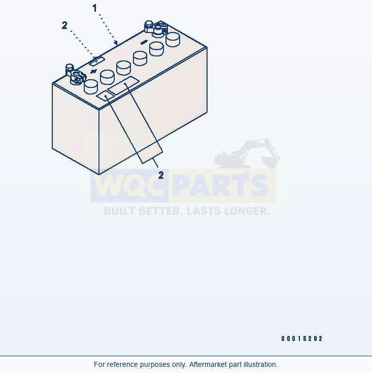Komatsu WA200L-5 Battery parts diagram