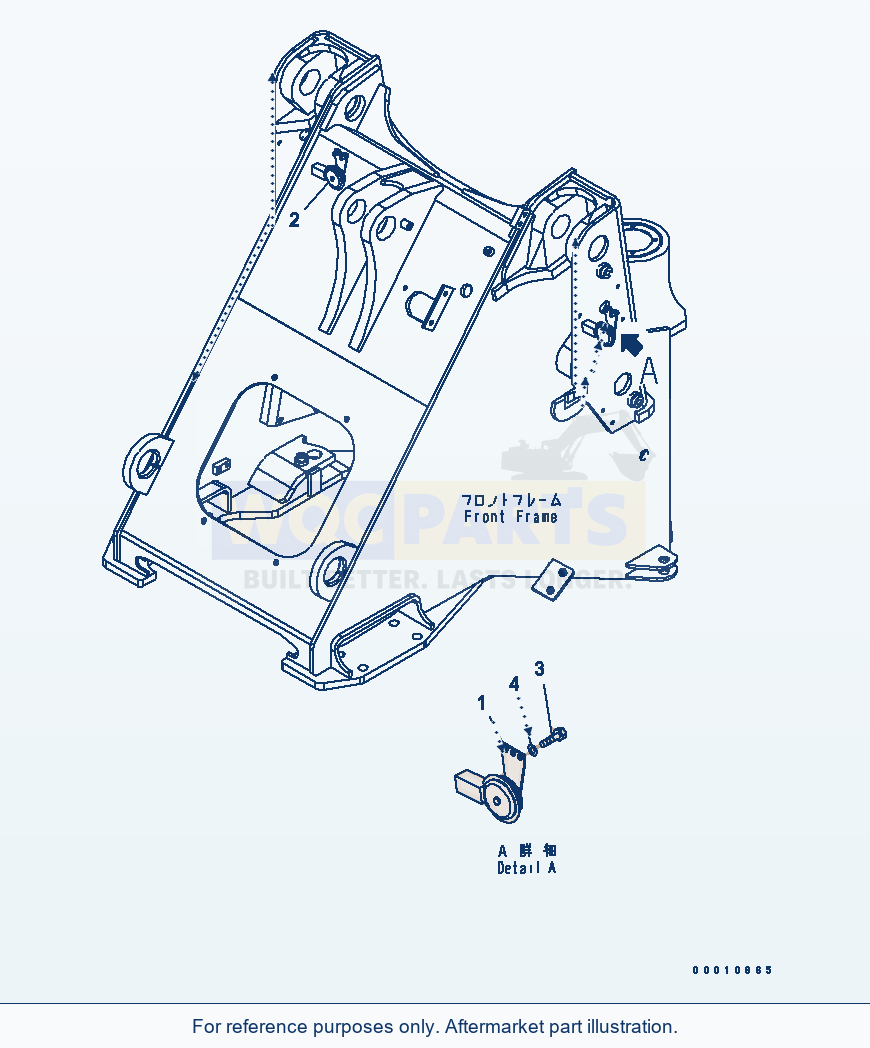 Komatsu WA200L-5 Horn parts diagram