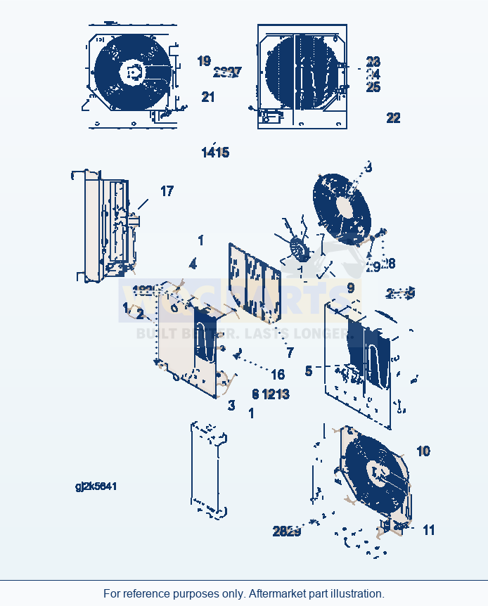 Komatsu WA200PT-5 Radiator (Wide Core) (From Sn: H60195) parts diagram