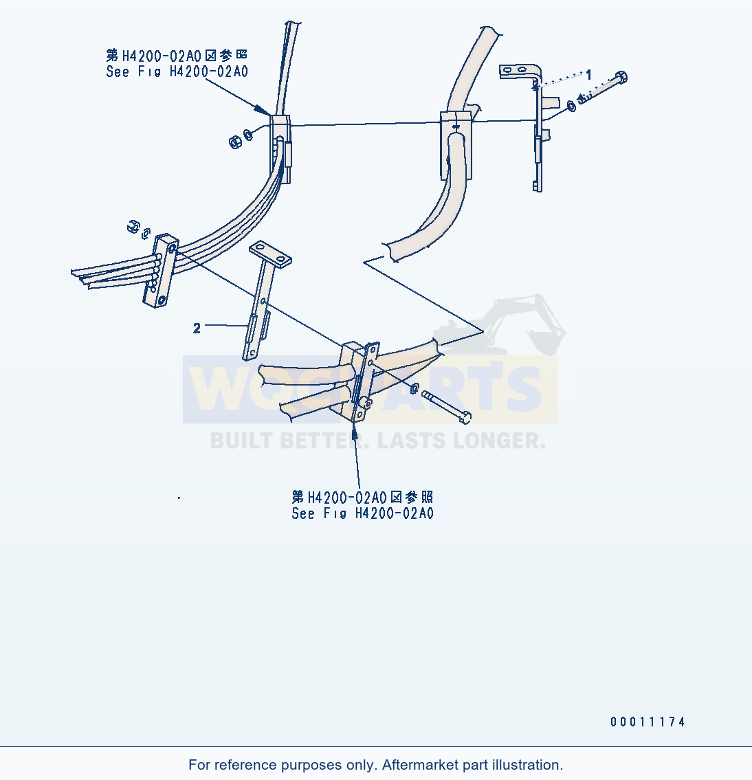 Komatsu WA200PT-5 Hydraulic Piping (Plate) Serial H60051 - UP parts diagram