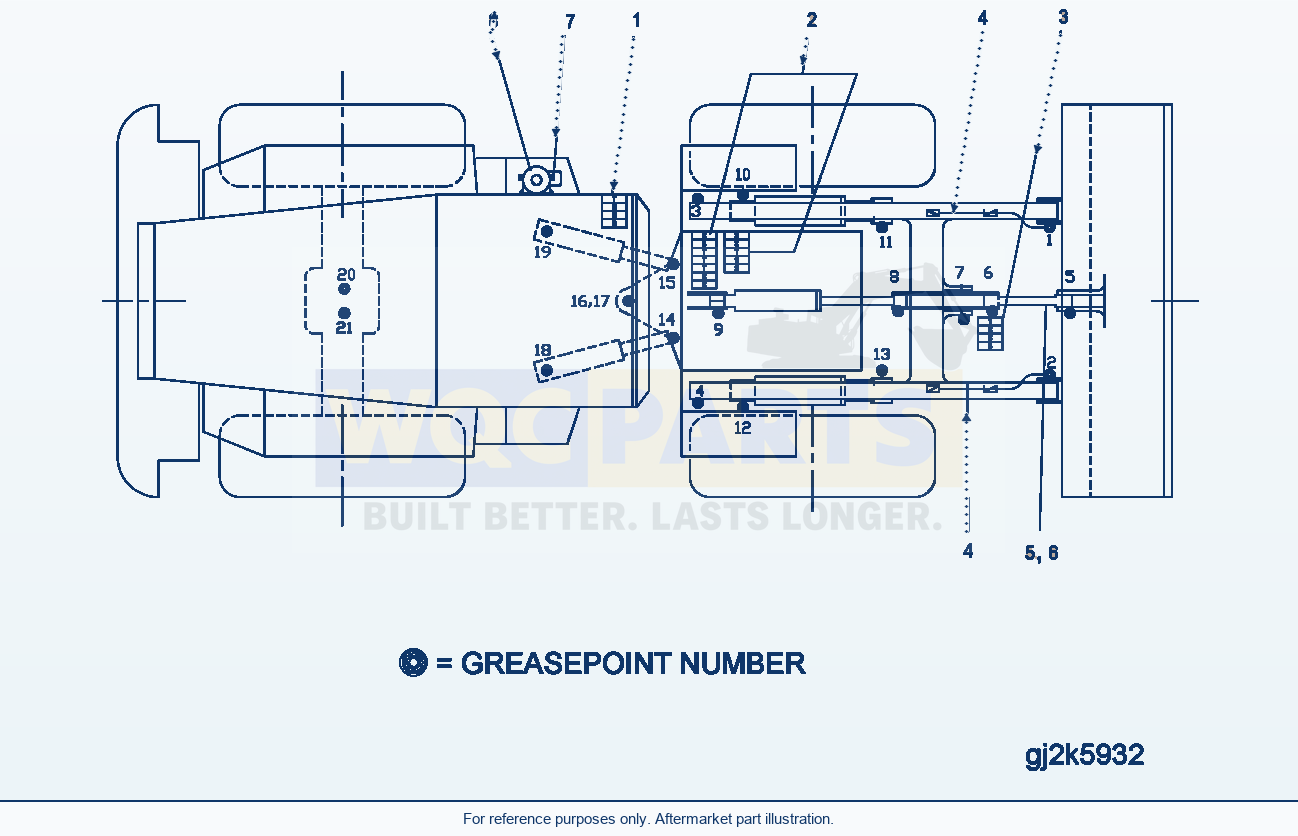 Komatsu WA200PT-5 Central Lubrication parts diagram