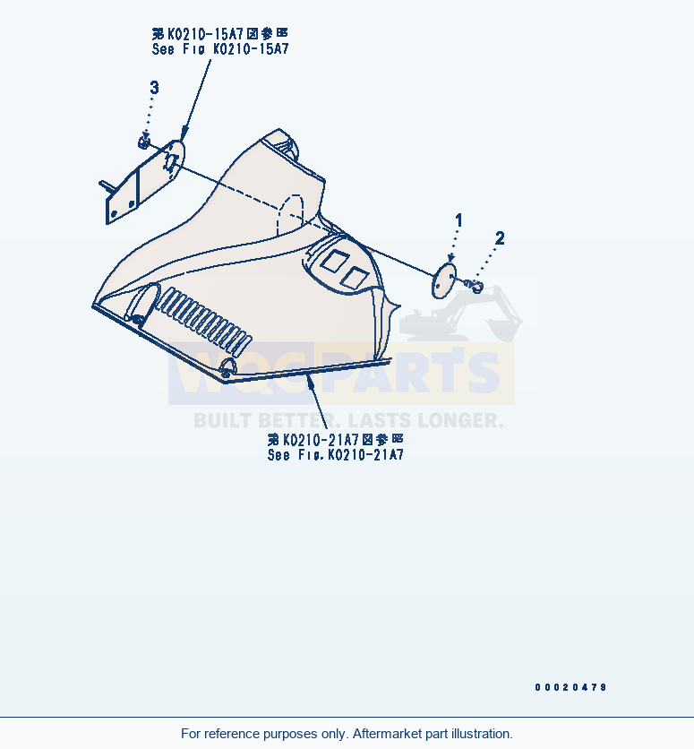 Komatsu WA200PT-5 Floor (Plate) (For Canopy) parts diagram