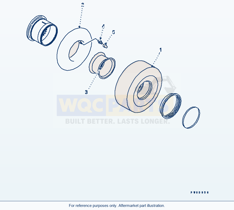 Komatsu WA200PT-5 Tire (20.5-25-12 L3) (With Tube Tire) parts diagram