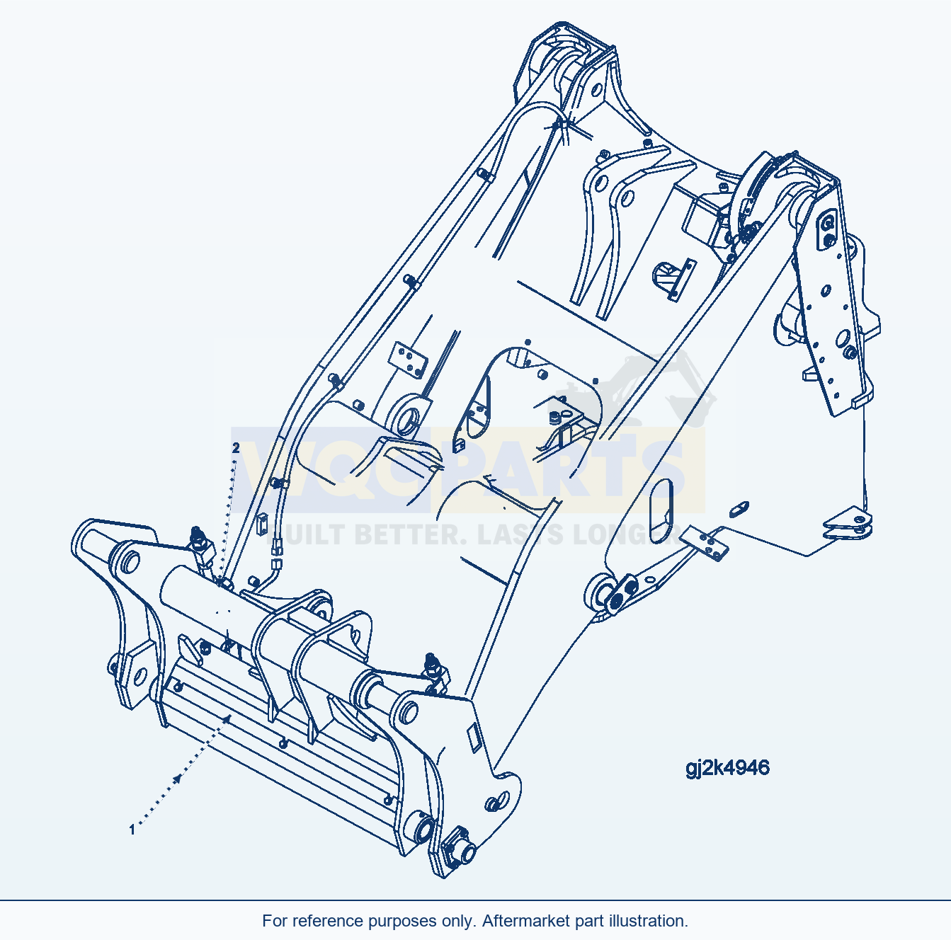 Komatsu WA200PT-5 Quick Coupler parts diagram