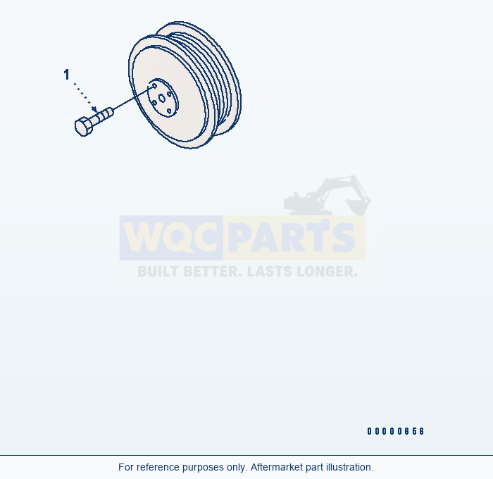 Komatsu WA200PT-5L Accessory Drive Pulley Bolt parts diagram
