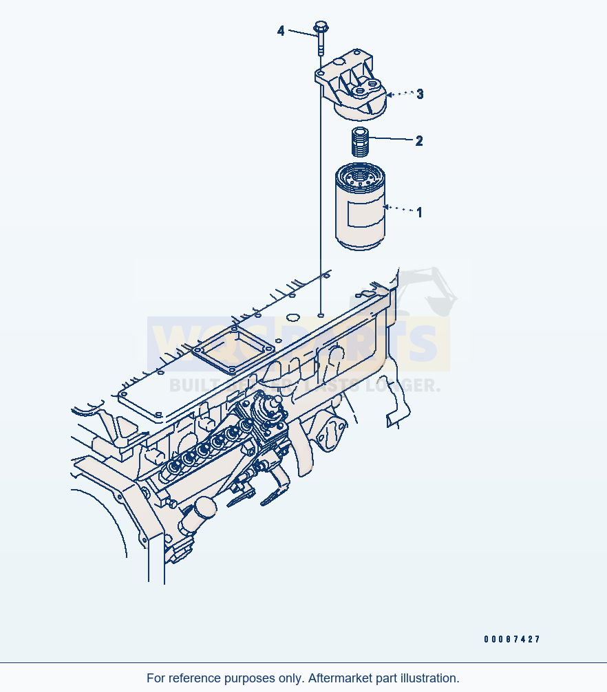 Komatsu WA200PT-5L Fuel Filter parts diagram