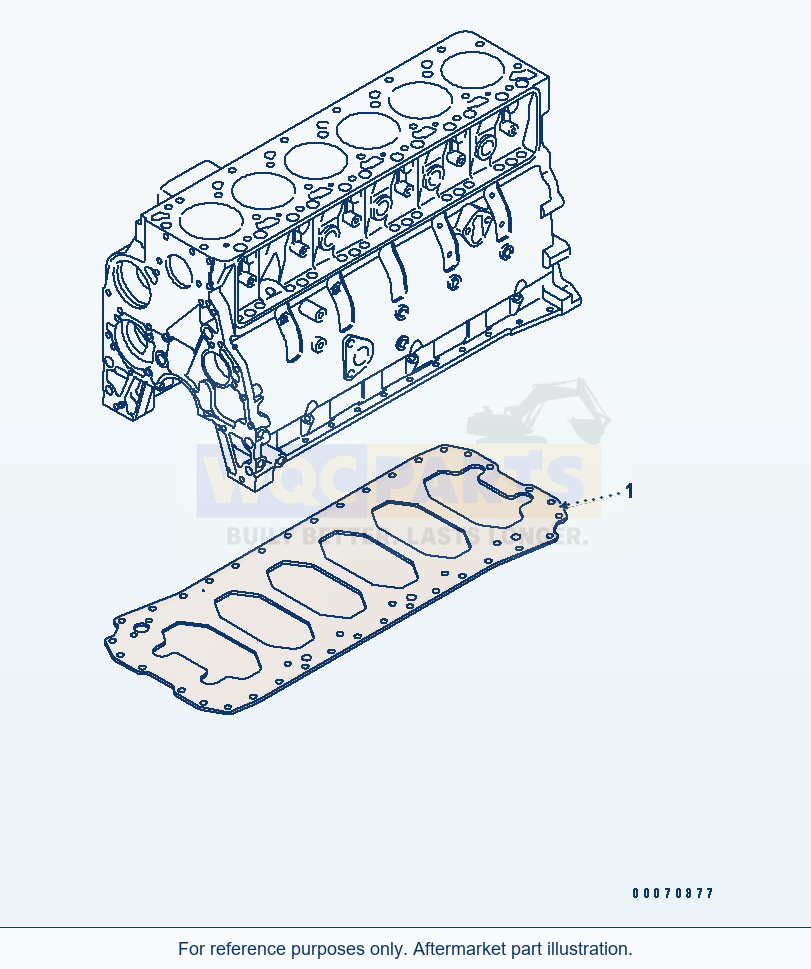 Komatsu WA200PT-5L Oil Pan - Cylinder Block Stiffener parts diagram