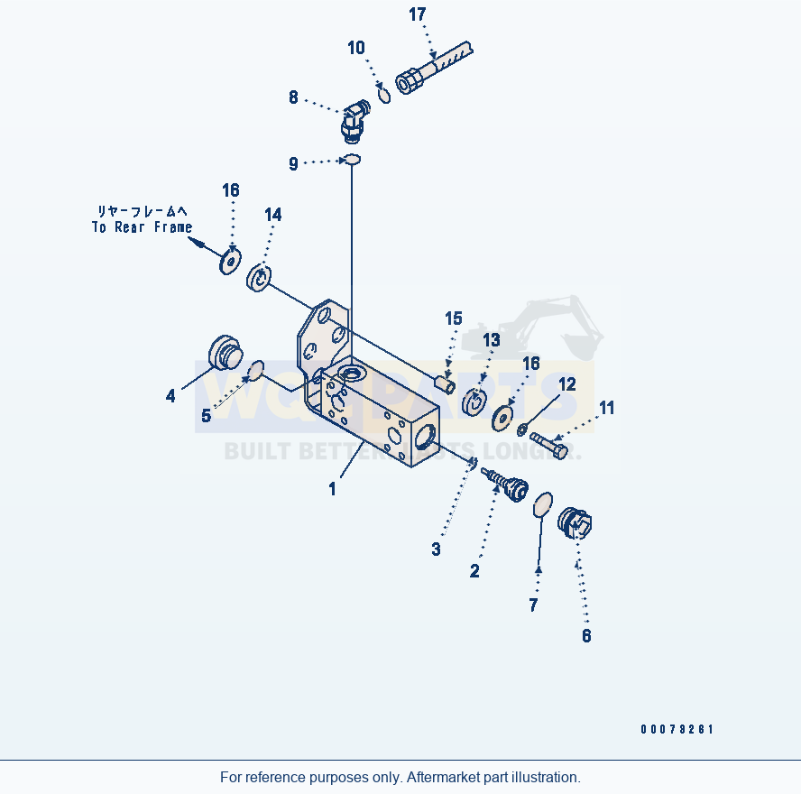 Komatsu WA200PT-5L Hydraulic Piping (Cooler Line Valve) parts diagram