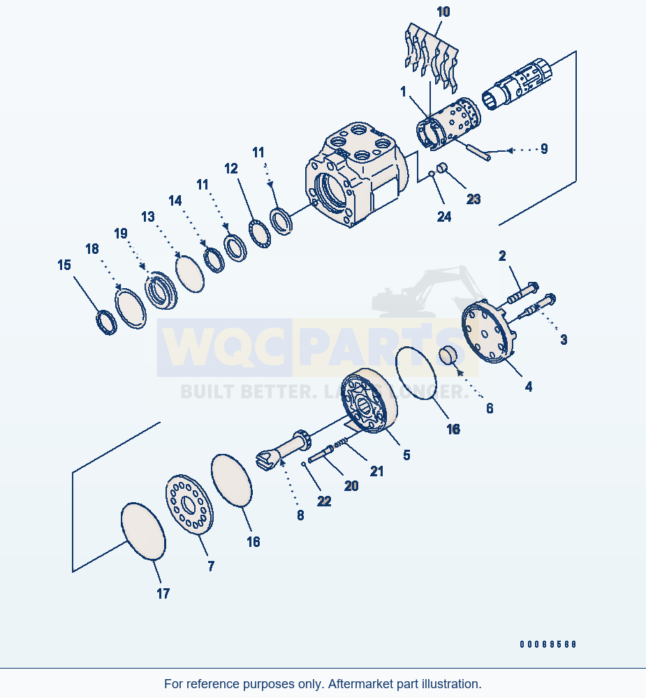 Komatsu WA200PT-5L Orbitrol Valve parts diagram