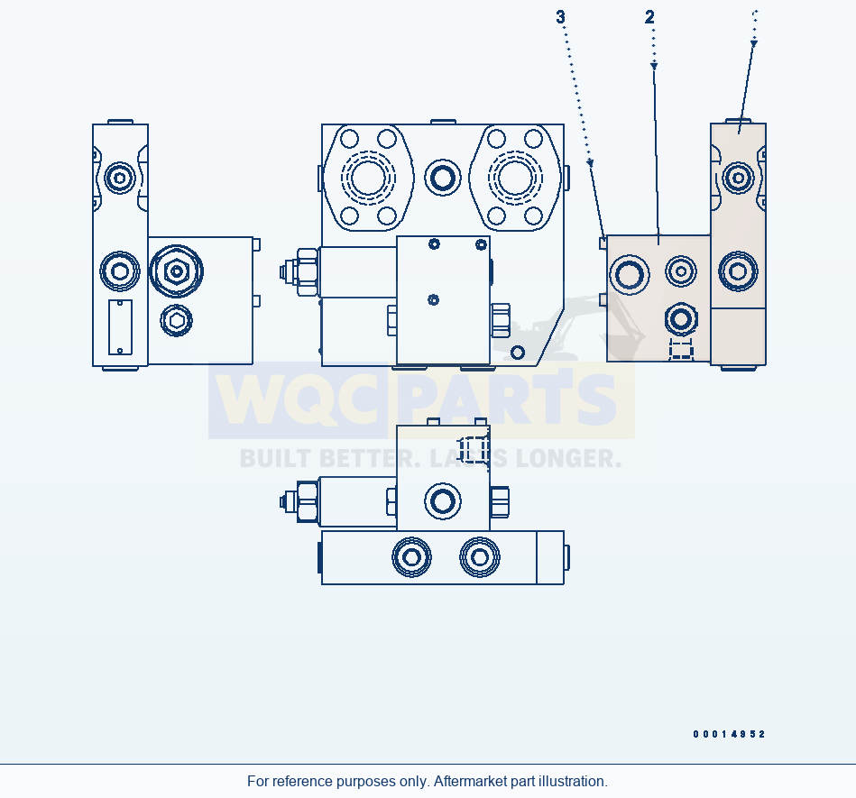 Komatsu WA200PT-5L Valve (Auxiliary Steering) parts diagram
