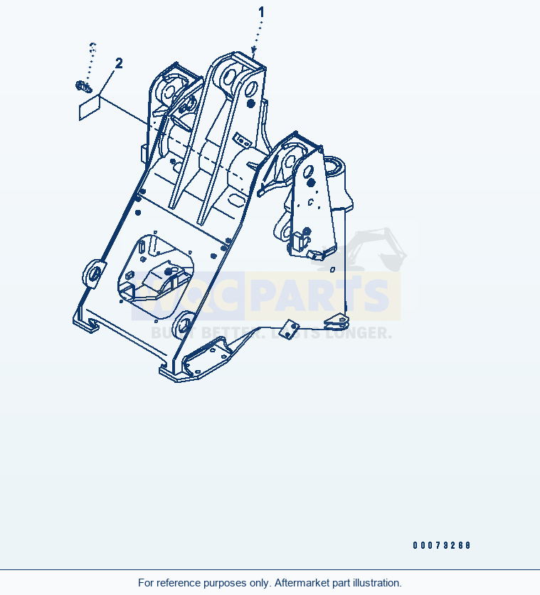 Komatsu WA200PT-5L Front Frame parts diagram