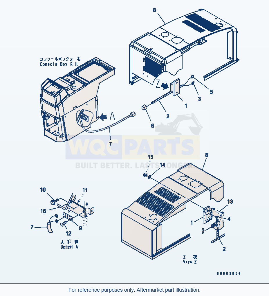 Komatsu WA200PT-5L 12V Converter parts diagram