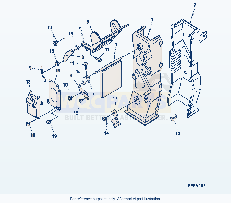 Komatsu WA200PT-5L Air Duct Assembly parts diagram
