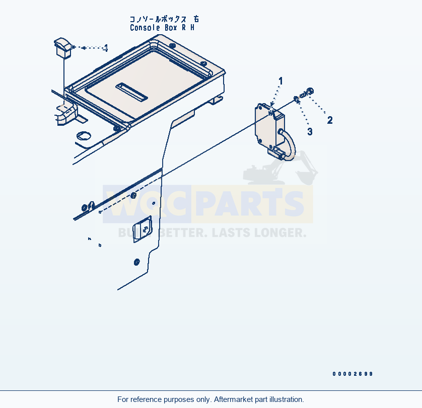 Komatsu WA200PT-5L Floor (E.C.S.S. Controller) parts diagram