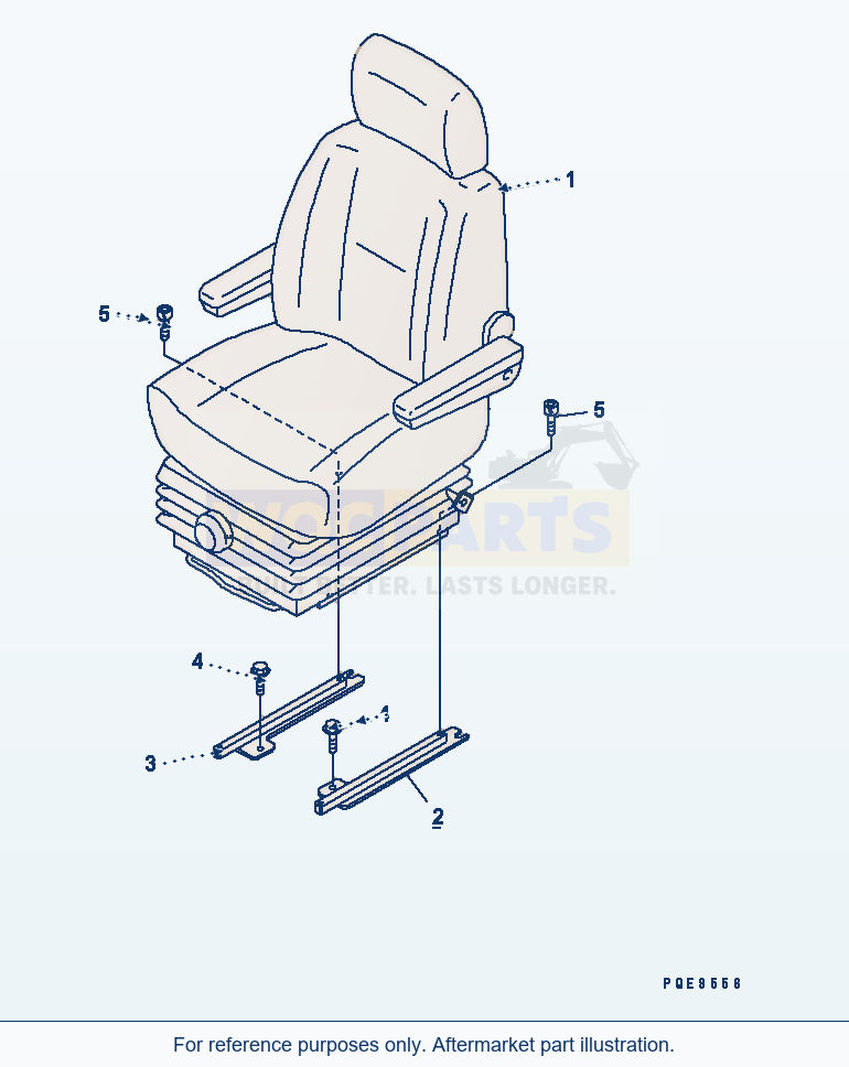 Komatsu WA200PT-5L Operator'S Seat parts diagram