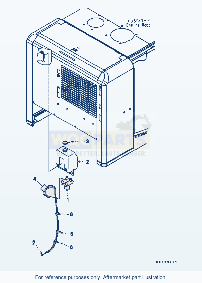 Komatsu WA200PT-5L Window Washer parts diagram