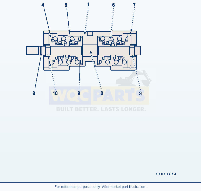 Komatsu WA200PT-5L Hst Pump (Piston) parts diagram