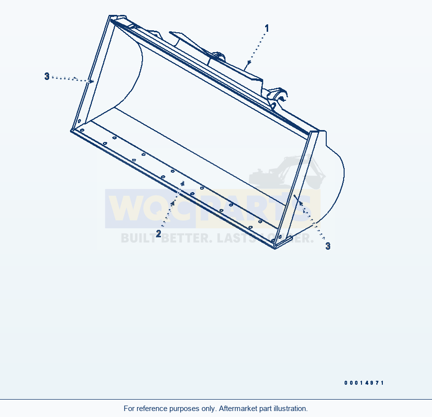 Komatsu WA200PT-5L Bucket (General Purpose) parts diagram
