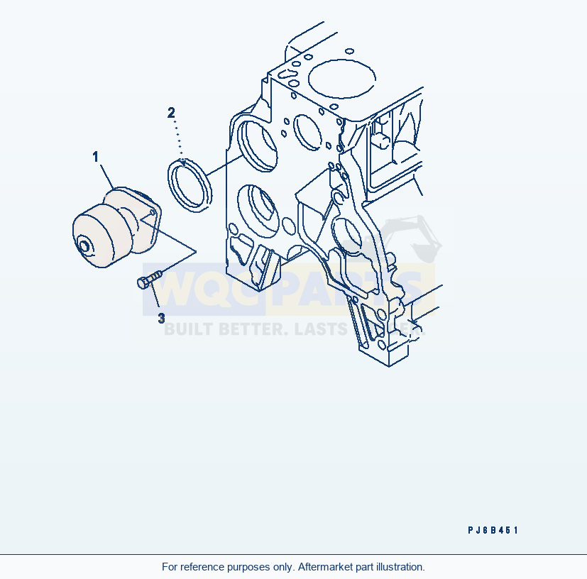 Komatsu WA200PTL-5 Water Pump parts diagram