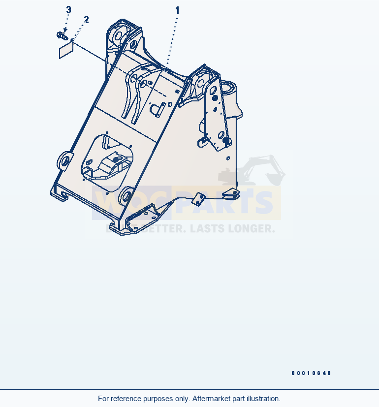 Komatsu WA200PTL-5 Front Frame (For E.C.S.S) parts diagram