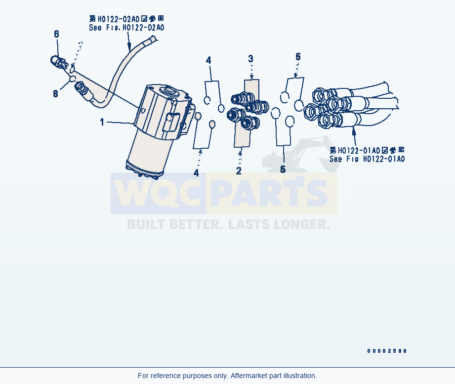 Komatsu WA200PTL-5 Steering Demand Valve parts diagram