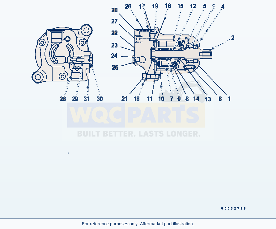 Komatsu WA200PTL-5 Fan Motor parts diagram