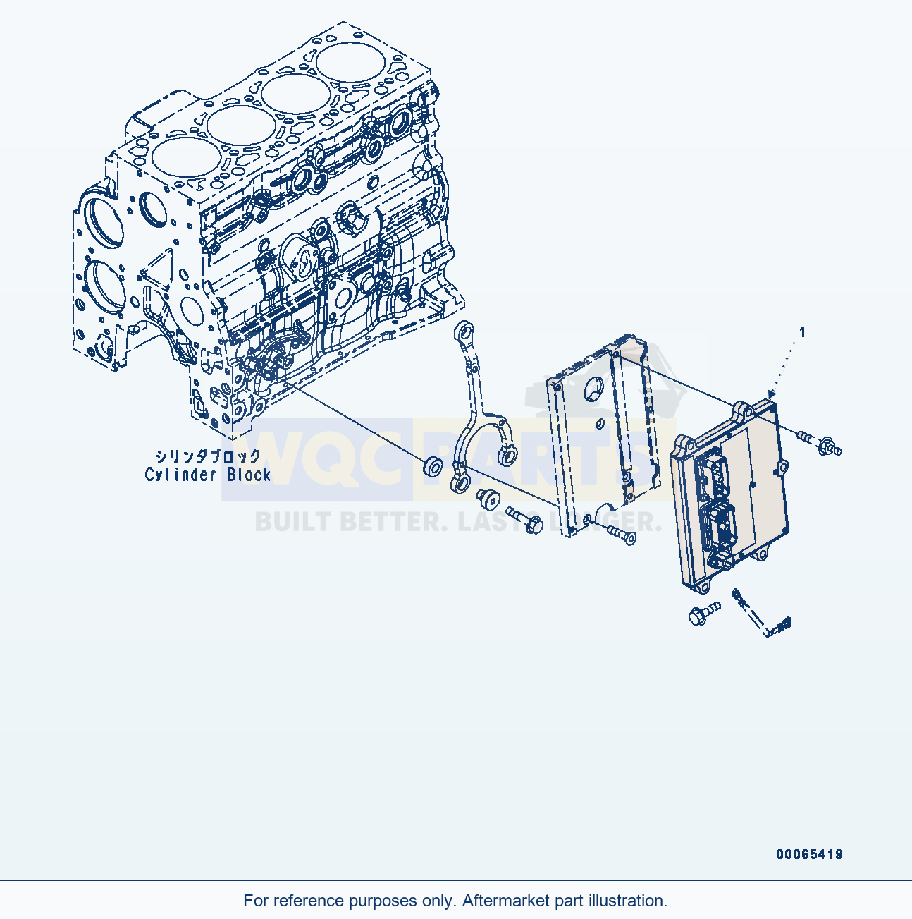 Komatsu WA200PZ-6 Fuel Injection Controller parts diagram