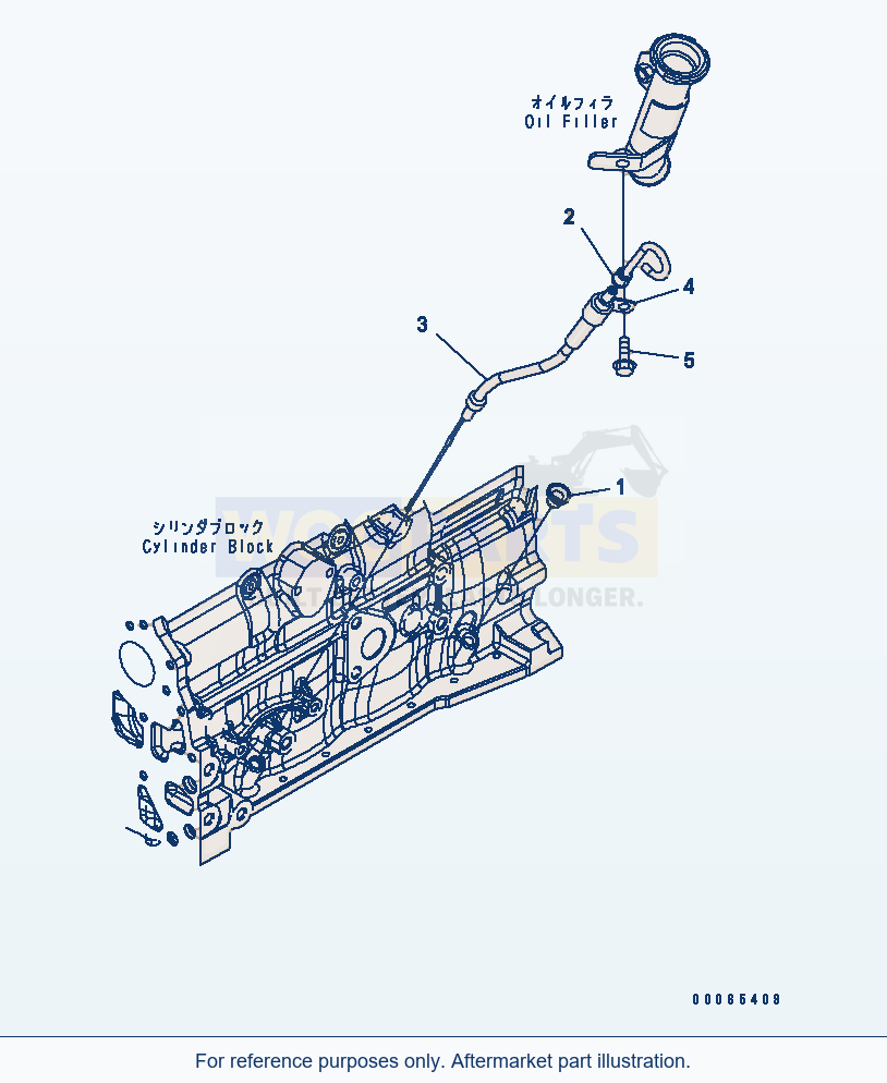 Komatsu WA200PZ-6 Oil Level Gauge (Esn 26508146-) parts diagram