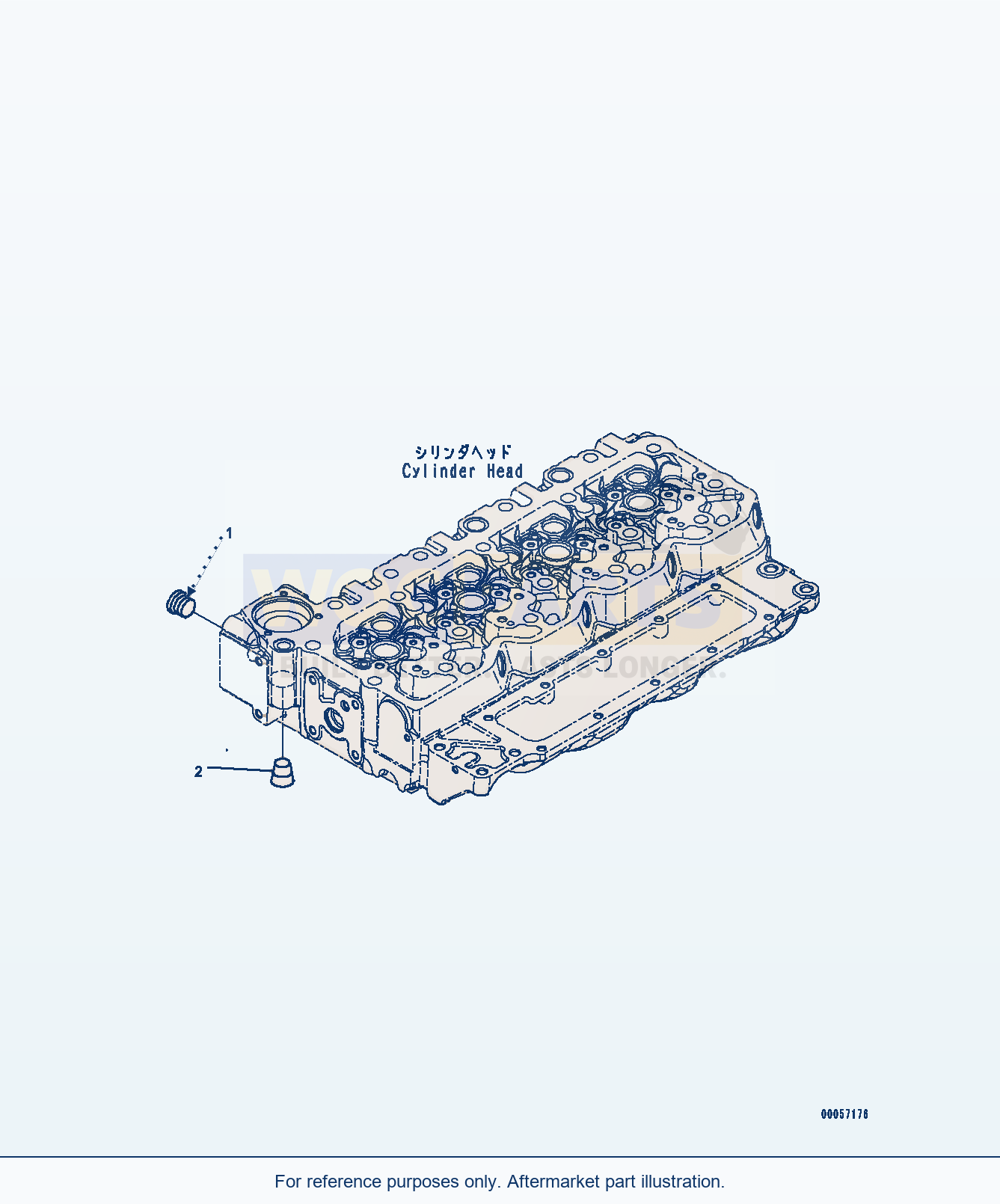 Komatsu WA200PZ-6 Plug (Atk00-002001) parts diagram