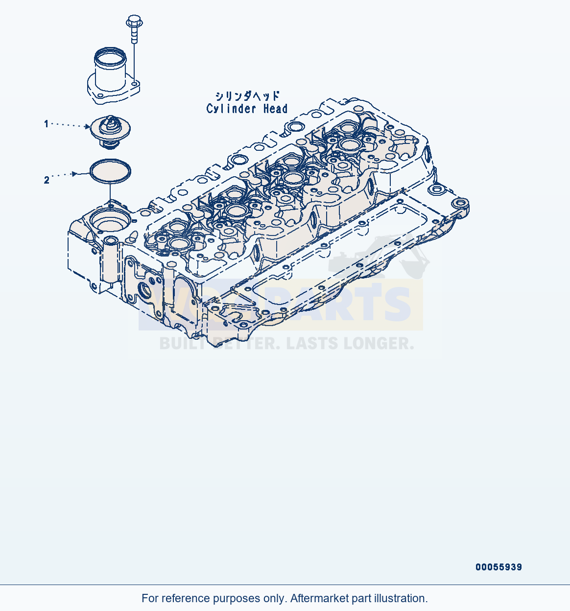Komatsu WA200PZ-6 Thermostat (Aec00-001001) parts diagram