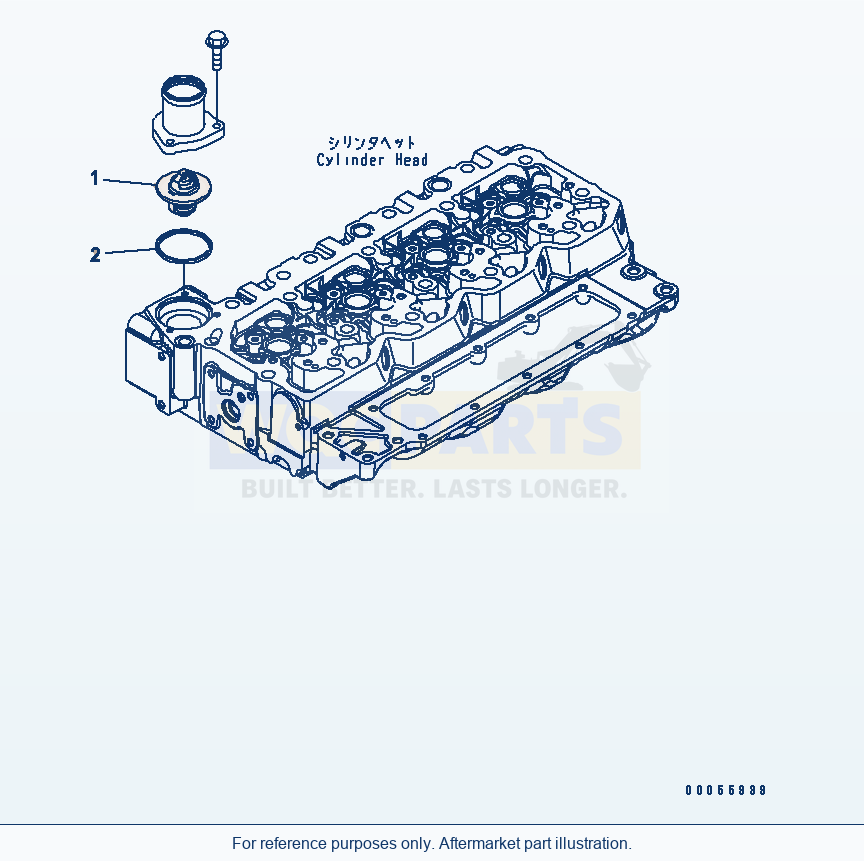 Komatsu WA200PZ-6 Thermostat Serial 70136 - 70342 parts diagram