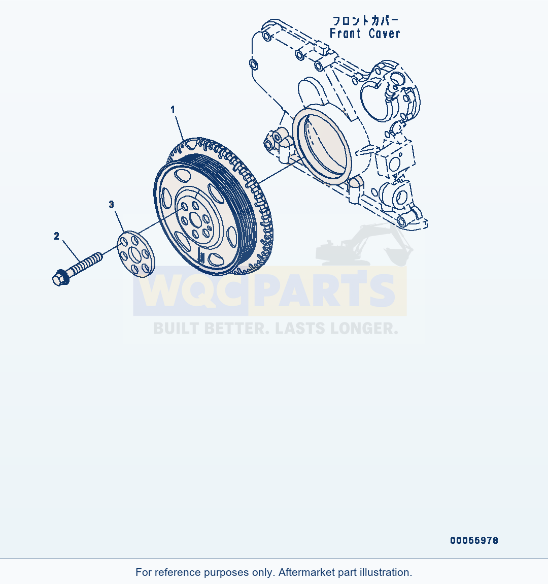Komatsu WA200PZ-6 Vibration Damper (Ada00-001001) parts diagram