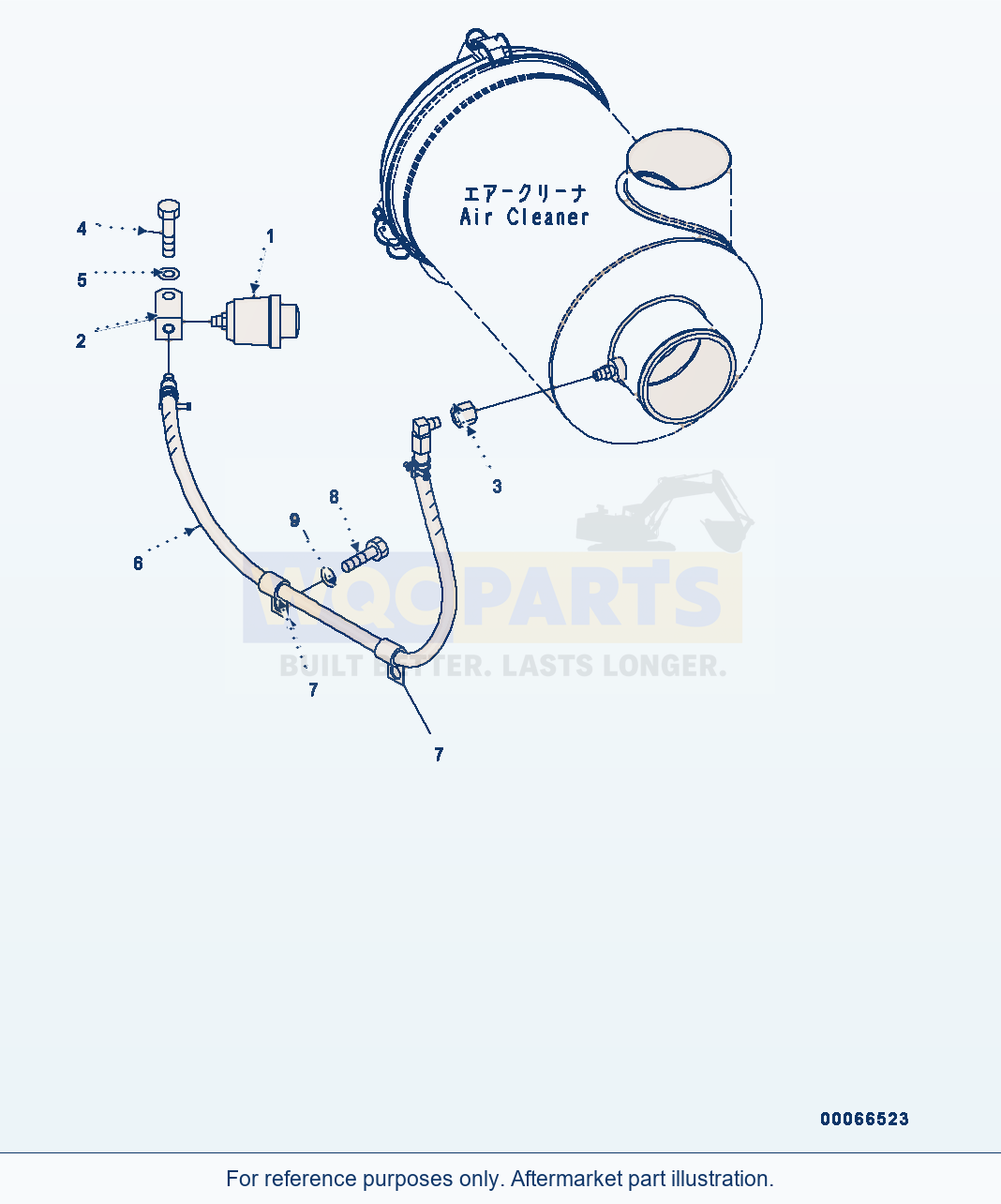 Komatsu WA200PZ-6 Engine Related Parts (Dust Indicator) parts diagram
