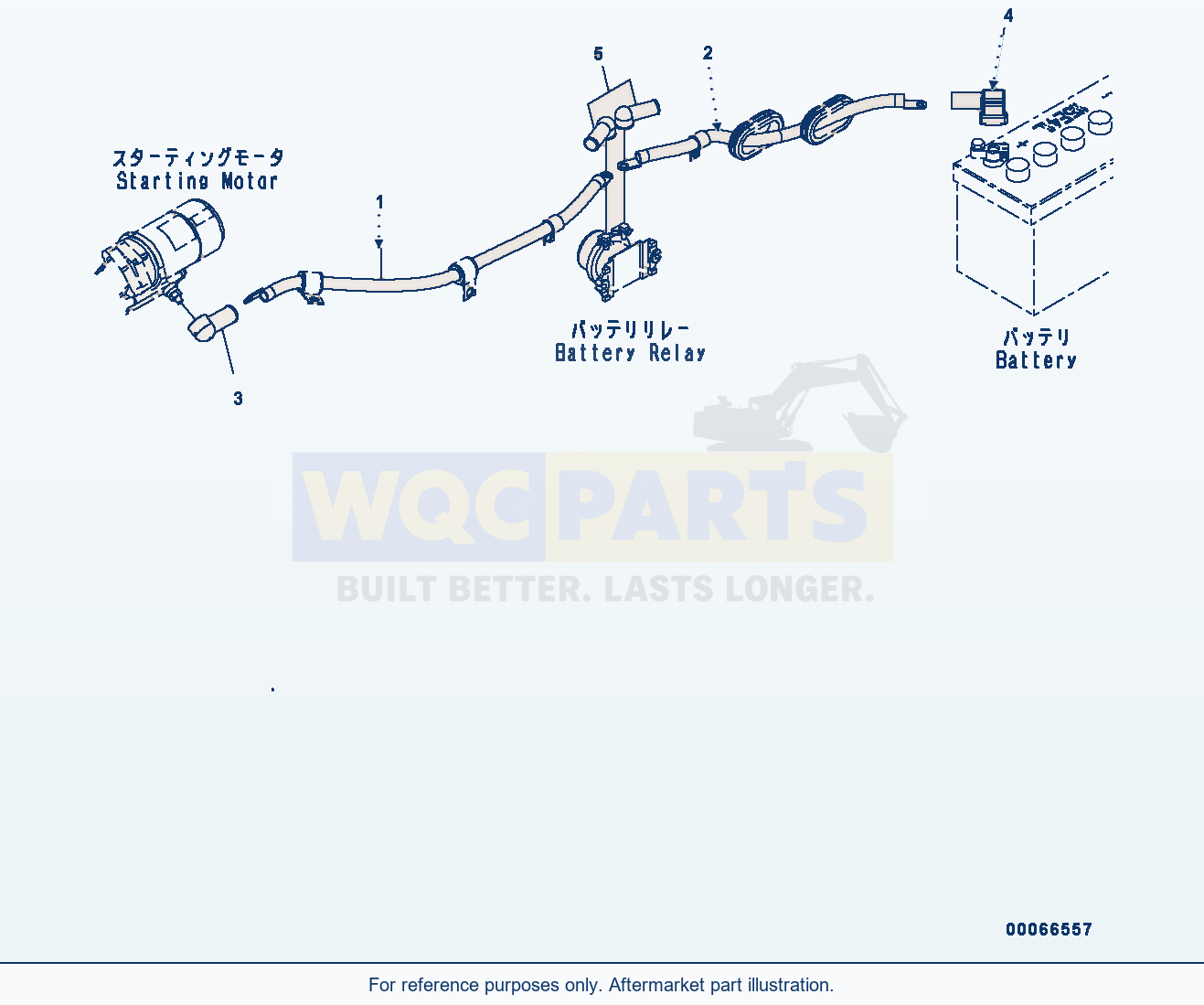 Komatsu WA200PZ-6 Rear Electric Harness (Wiring Harness) parts diagram