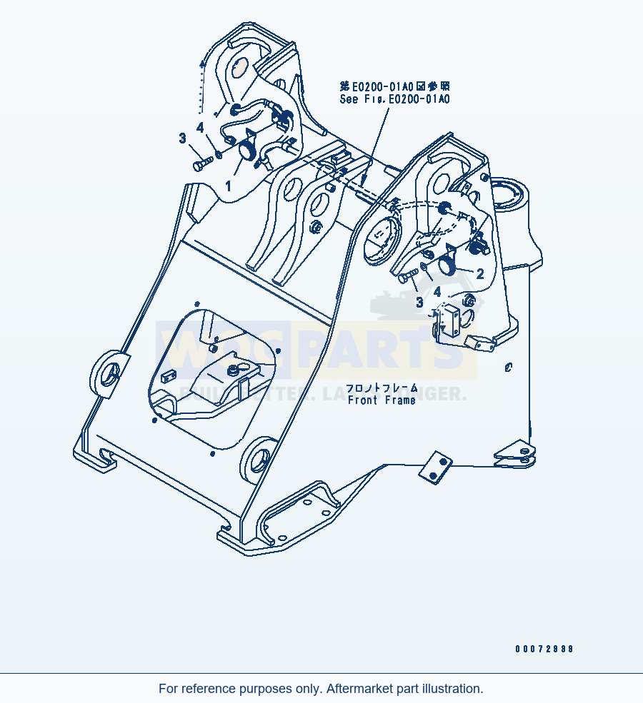 Komatsu WA200PZ-6 Horn(#70001-) Serial 70001-70882 parts diagram