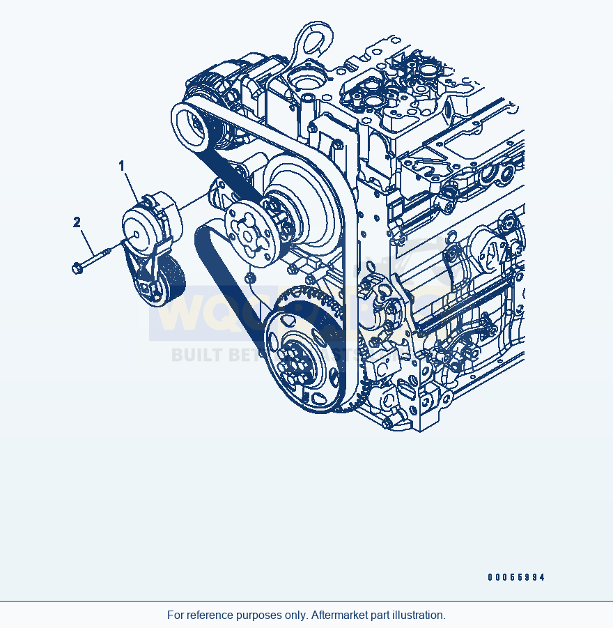 Komatsu WA200PZ-6 Belt Tensioner Serial 70001-70882 (FOR EU) parts diagram