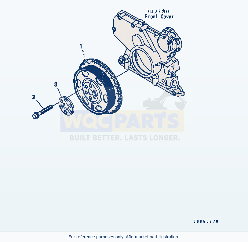 Komatsu WA200PZ-6 Damper Serial 70001-70882 (FOR N.AMERICA) parts diagram