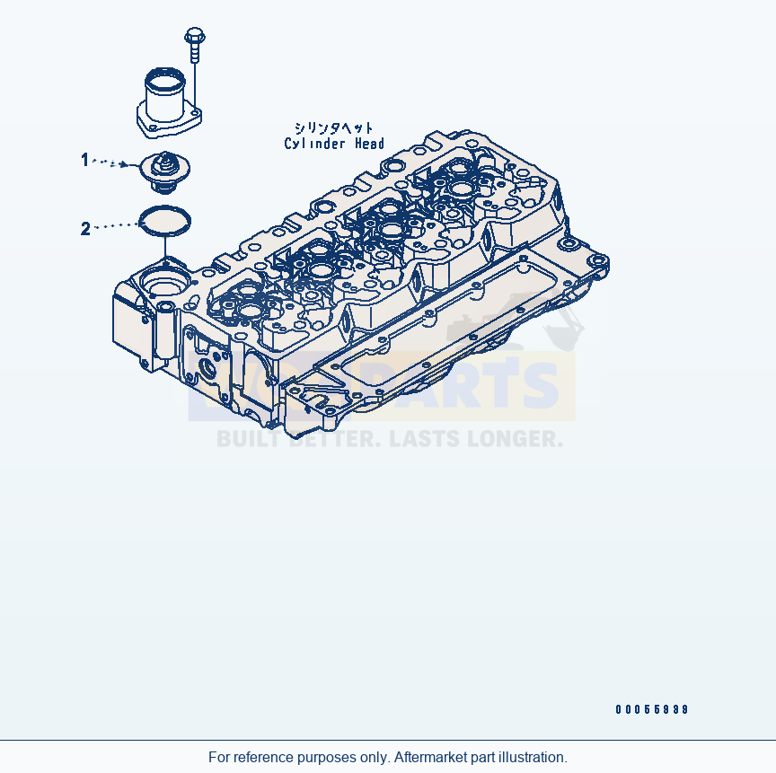Komatsu WA200PZ-6 Thermostat Serial 70001-70882 (FOR N.AMERICA) parts diagram
