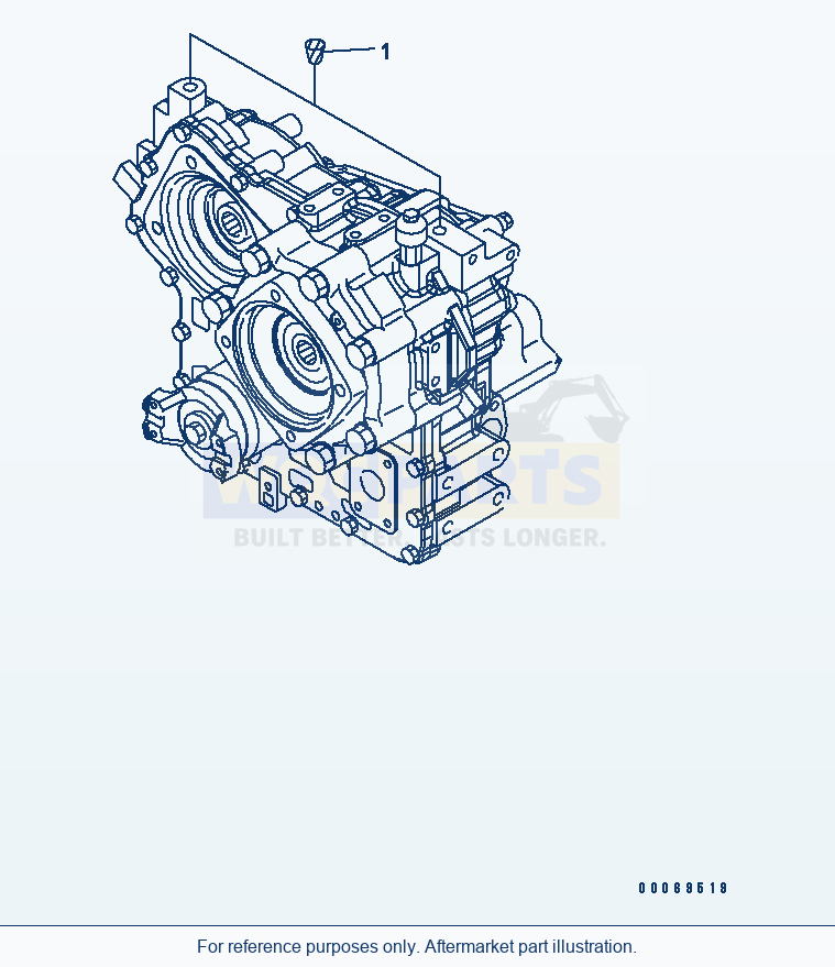 Komatsu WA200PZ-6 Transfer (Cap) parts diagram