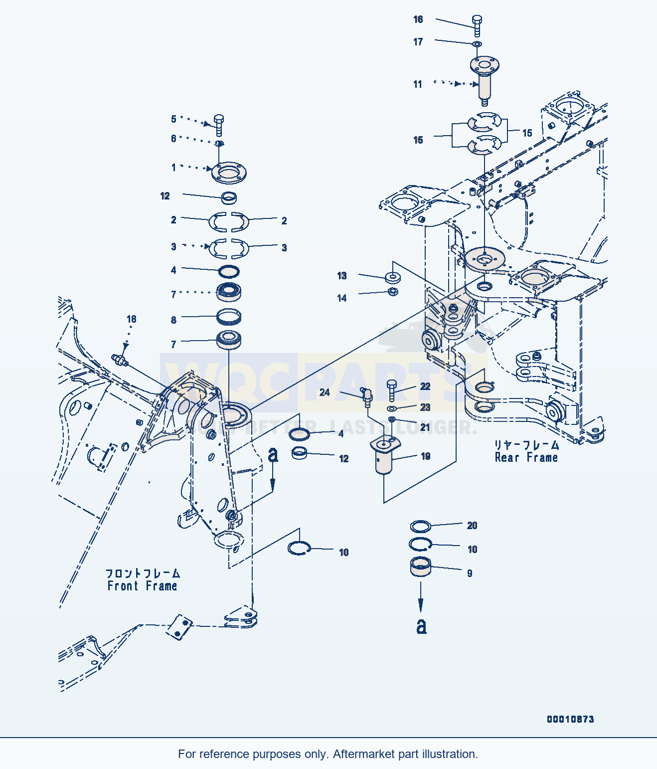 Komatsu WA200PZ-6 Hinge Pin (#70883-) Serial 70883-UP (FOR EU) parts diagram
